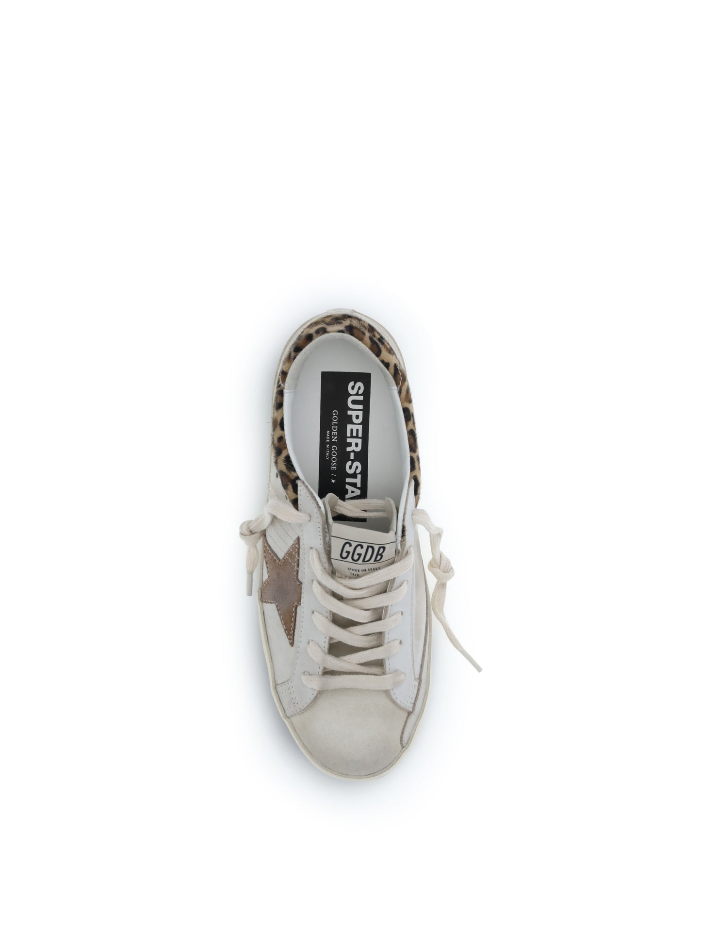 GOLDEN GOOSE Super Star Sneakers leopard-print pony skin