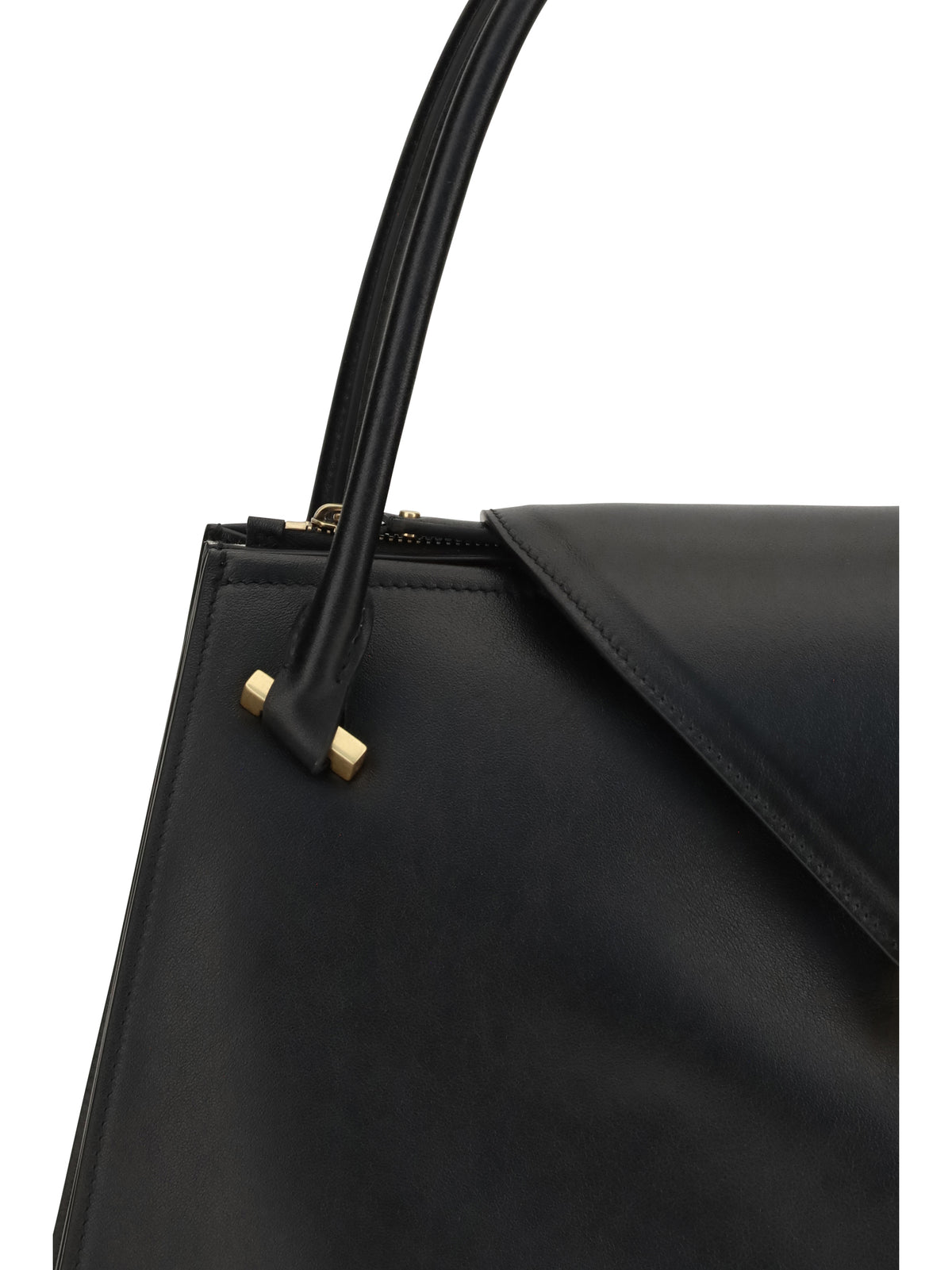 Versace Large Severine Shoulder Bag - Black/Vibrated Gold