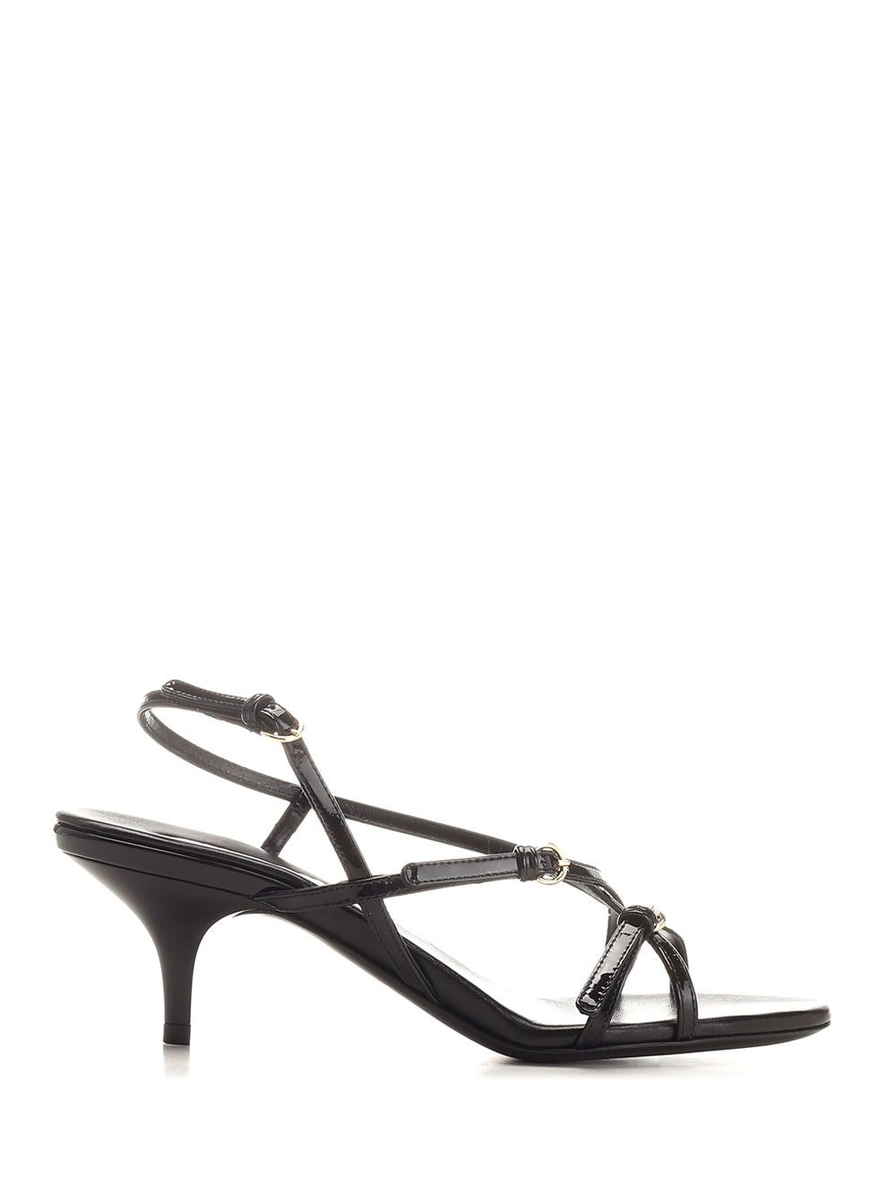 Miu Miu Patent Leather Sandals - Black
