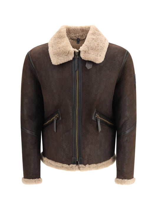 Belstaff Winterbrook Jacket - Dark Brown/Navy