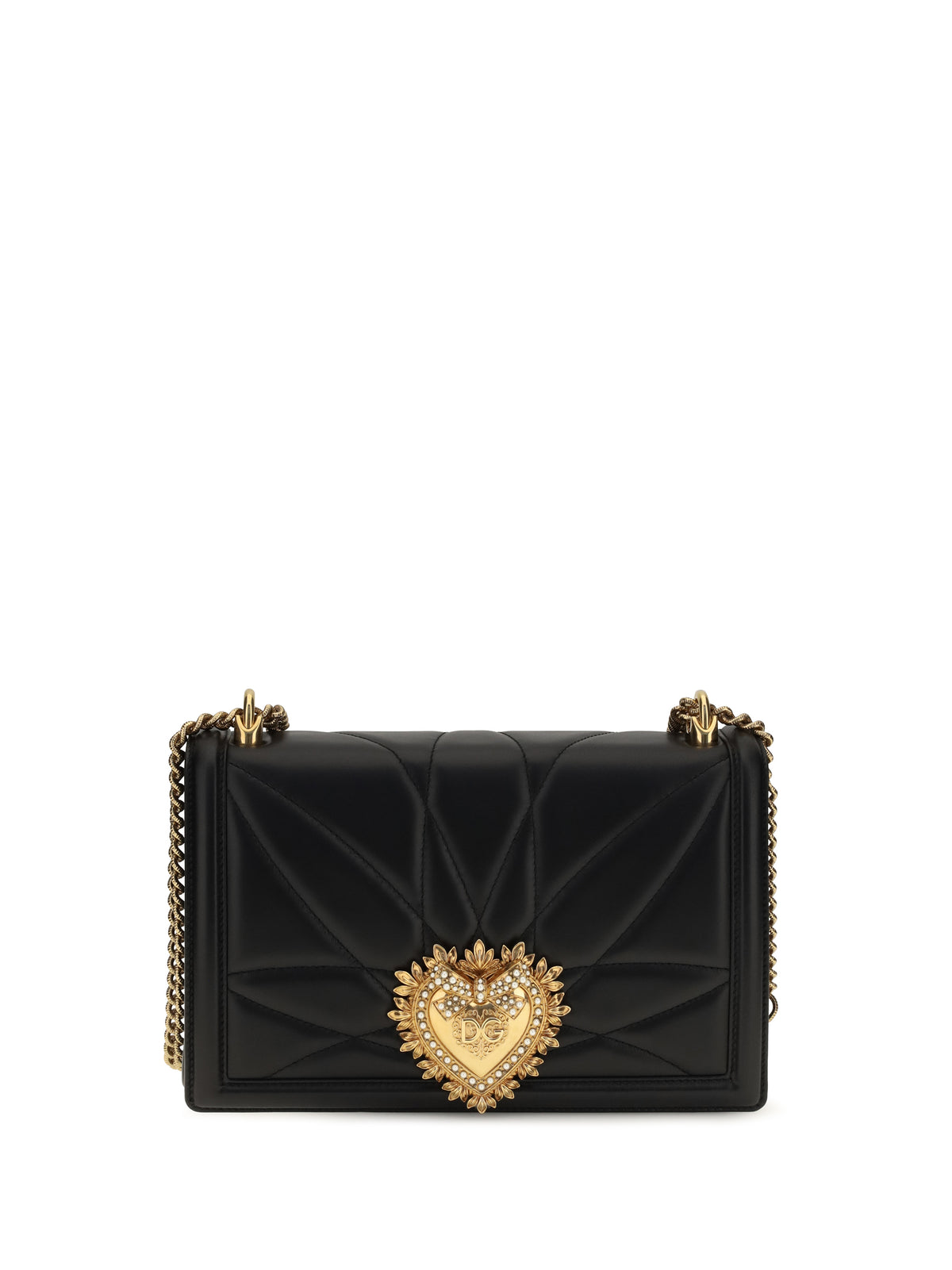 Dolce & Gabbana Large Devotion Shoulder Bag - Black