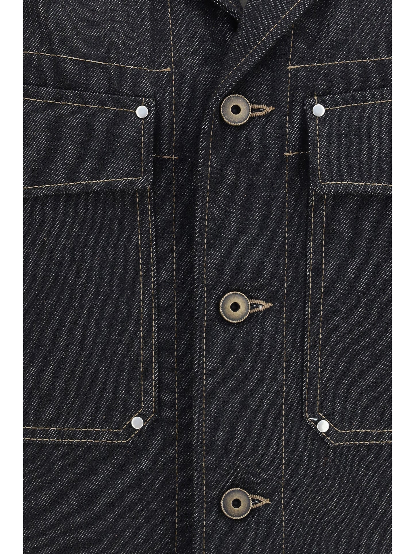 LEMAIRE Trucker denim Jacket with studs