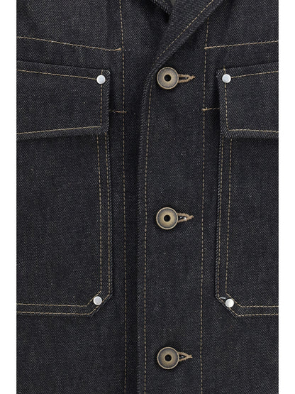 LEMAIRE Trucker denim Jacket with studs