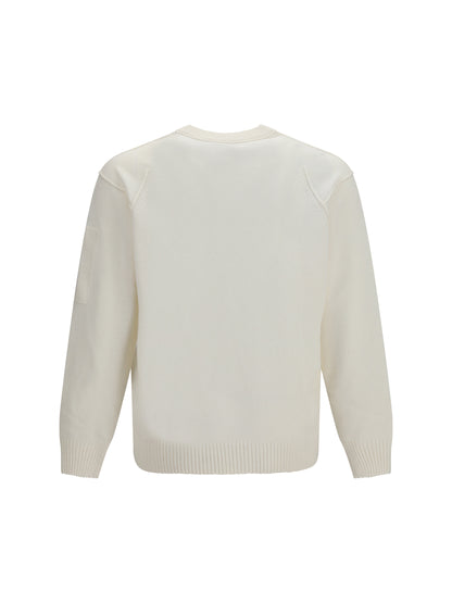 C.P. Company GRS lambswool crewneck Sweater - Gauze White