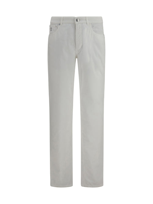 Brunello Cucinelli Five-pocket ribbed corduroy Pants - Neve