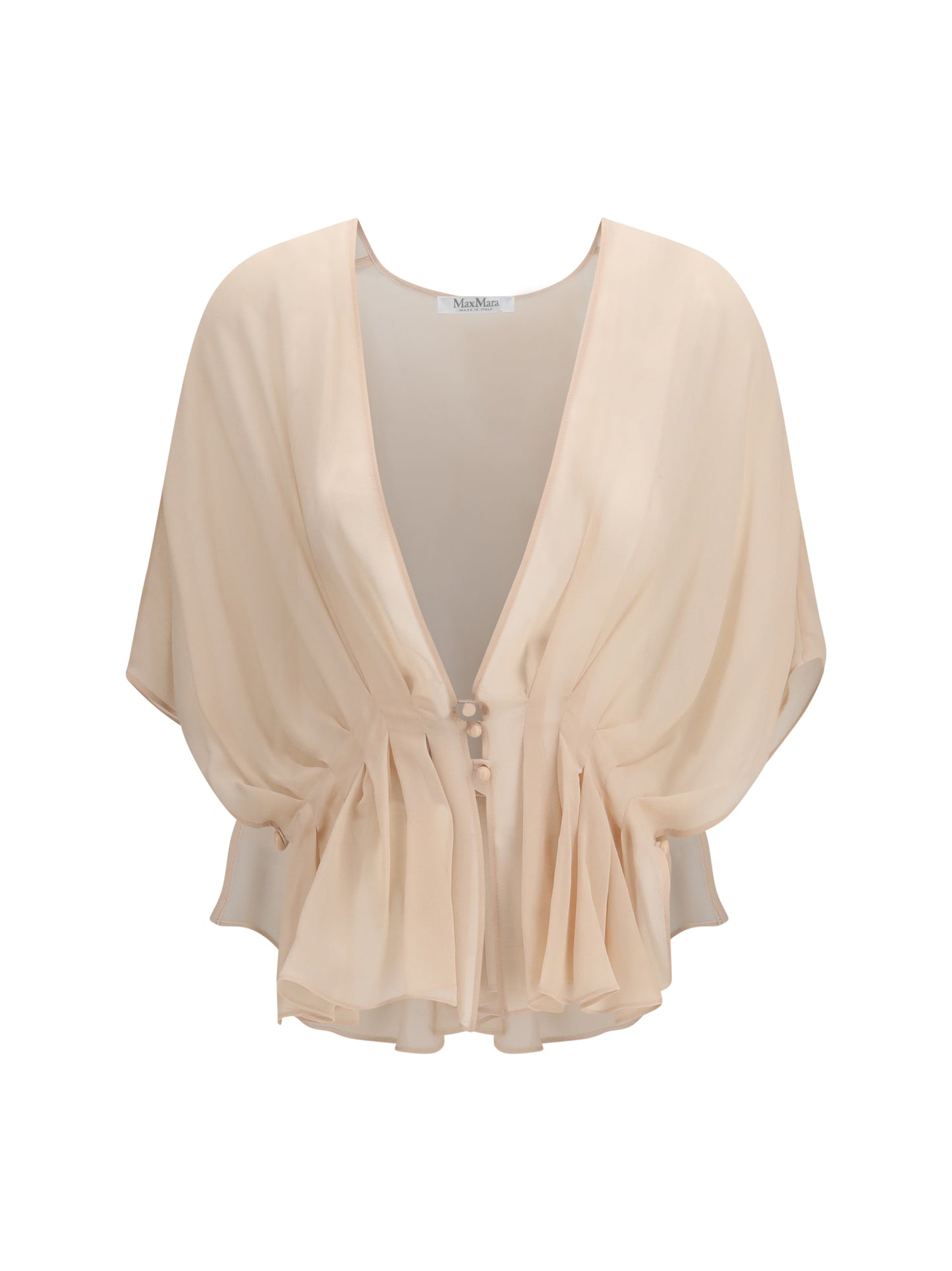 MAX MARA Cape-Style Silk Shirt