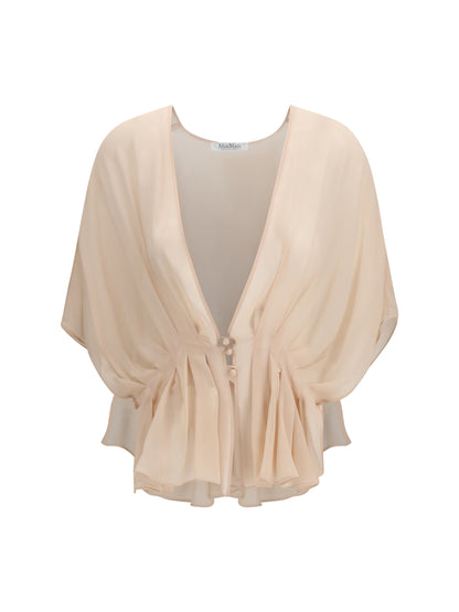 MAX MARA Cape-Style Silk Shirt