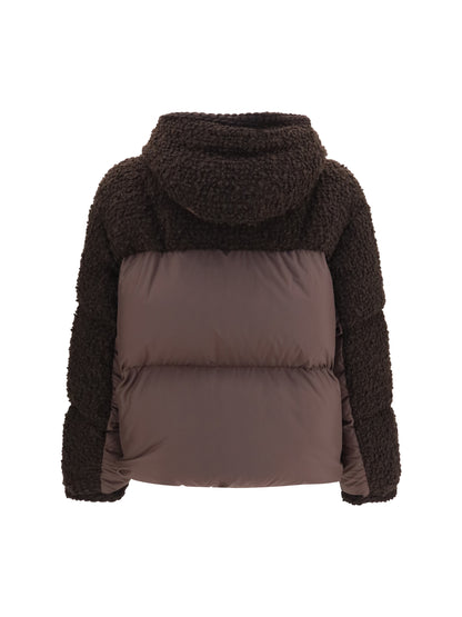 Moncler Cristallin padded Jacket - Brown
