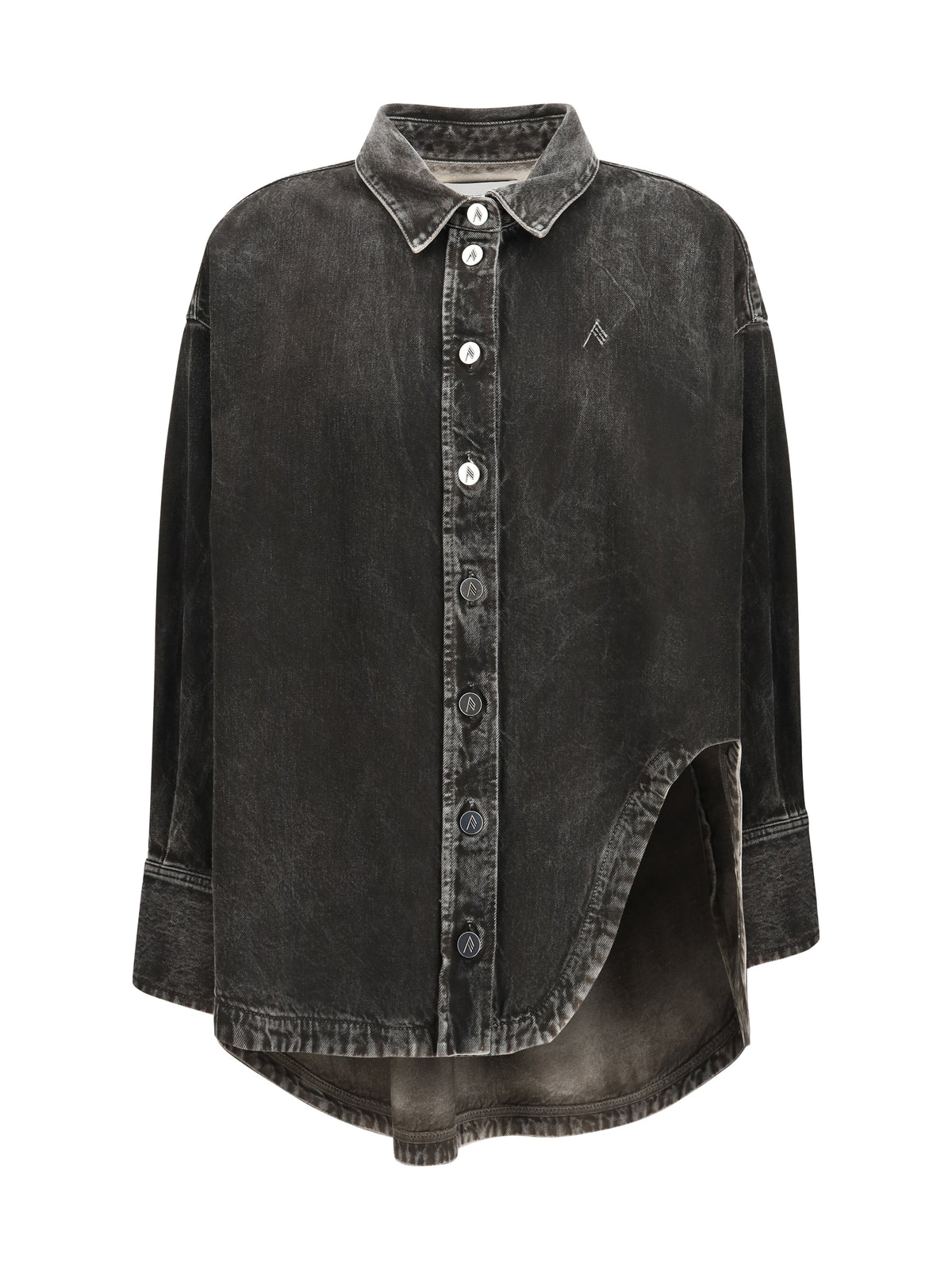 The Attico Denim Shirt - Black/White