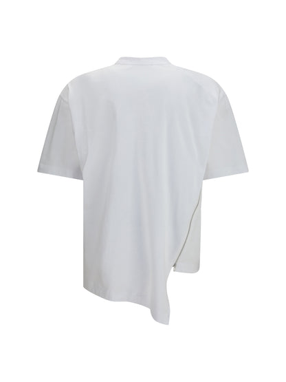 COMME DES GARÇONS SHIRT Cotton T-shirt with side zipper