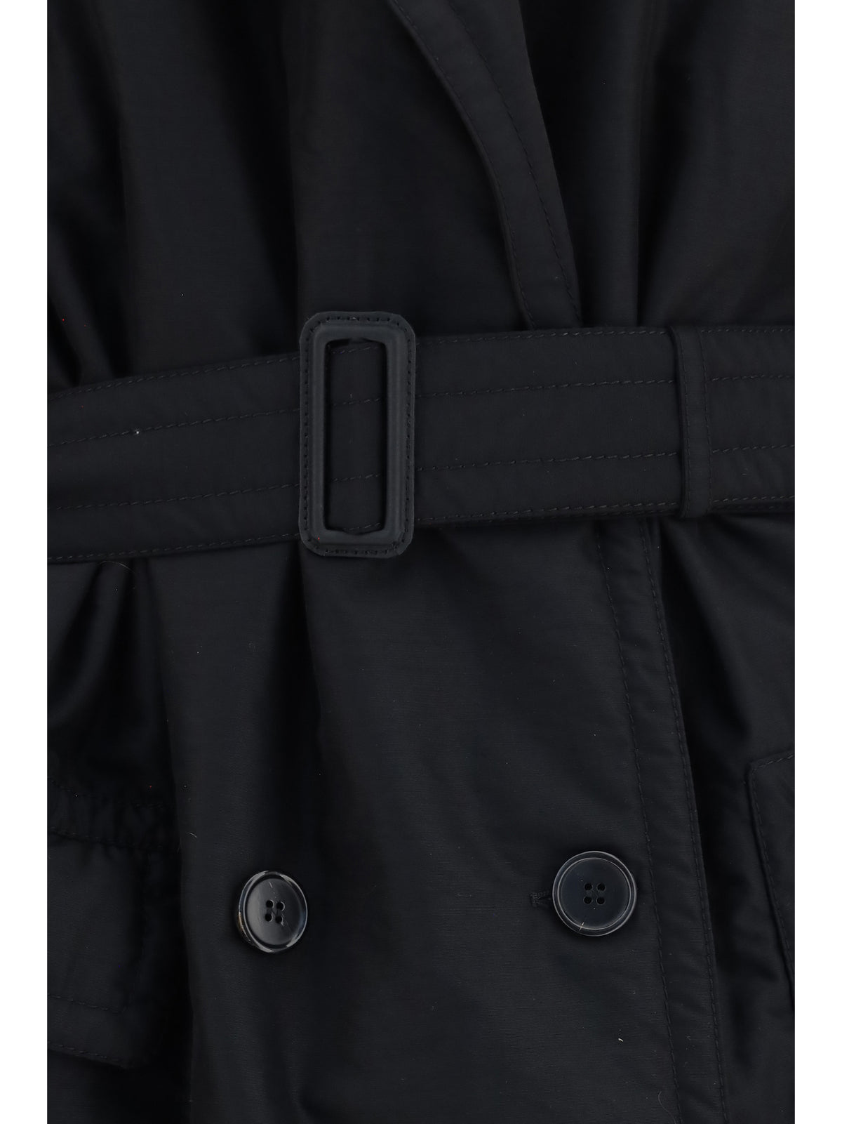 Maison Margiela Double-breasted belted Coat - Black