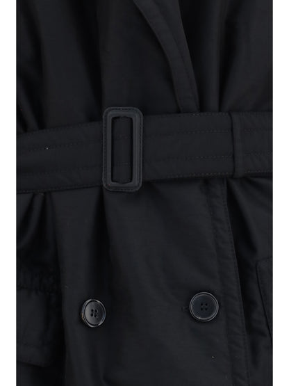 Maison Margiela Double-breasted belted Coat - Black