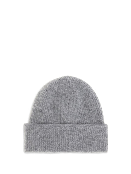 Jacquemus Gros Grain Ribbed Beanie - Dark Grey