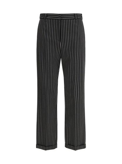 TOM FORD Striped wool and cotton Pant