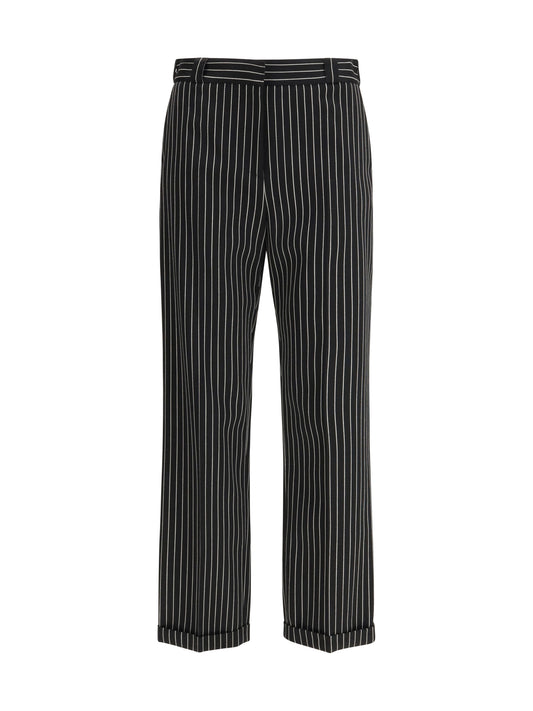 TOM FORD Striped wool and cotton Pant