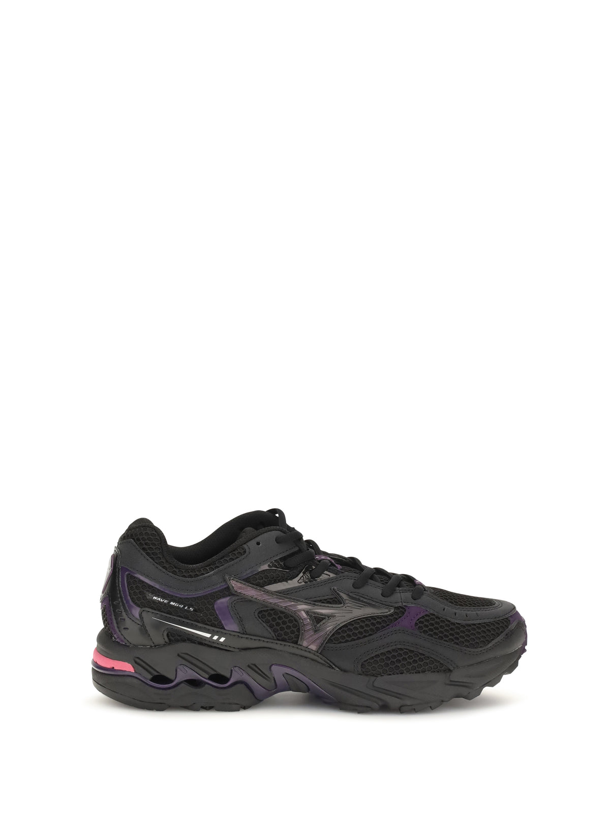 Mizuno Wave Mustang LS Sport Sneakers - Black/Fuchsia Purple/Blackberry Cordial