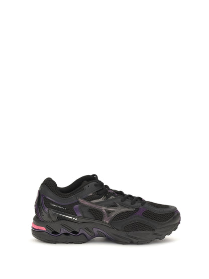Mizuno Wave Mustang LS Sport Sneakers - Black/Fuchsia Purple/Blackberry Cordial