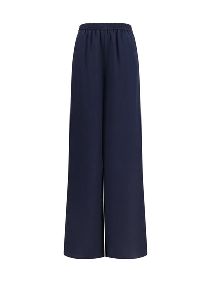 Max Mara Volonta silk Pants - Blue Marino