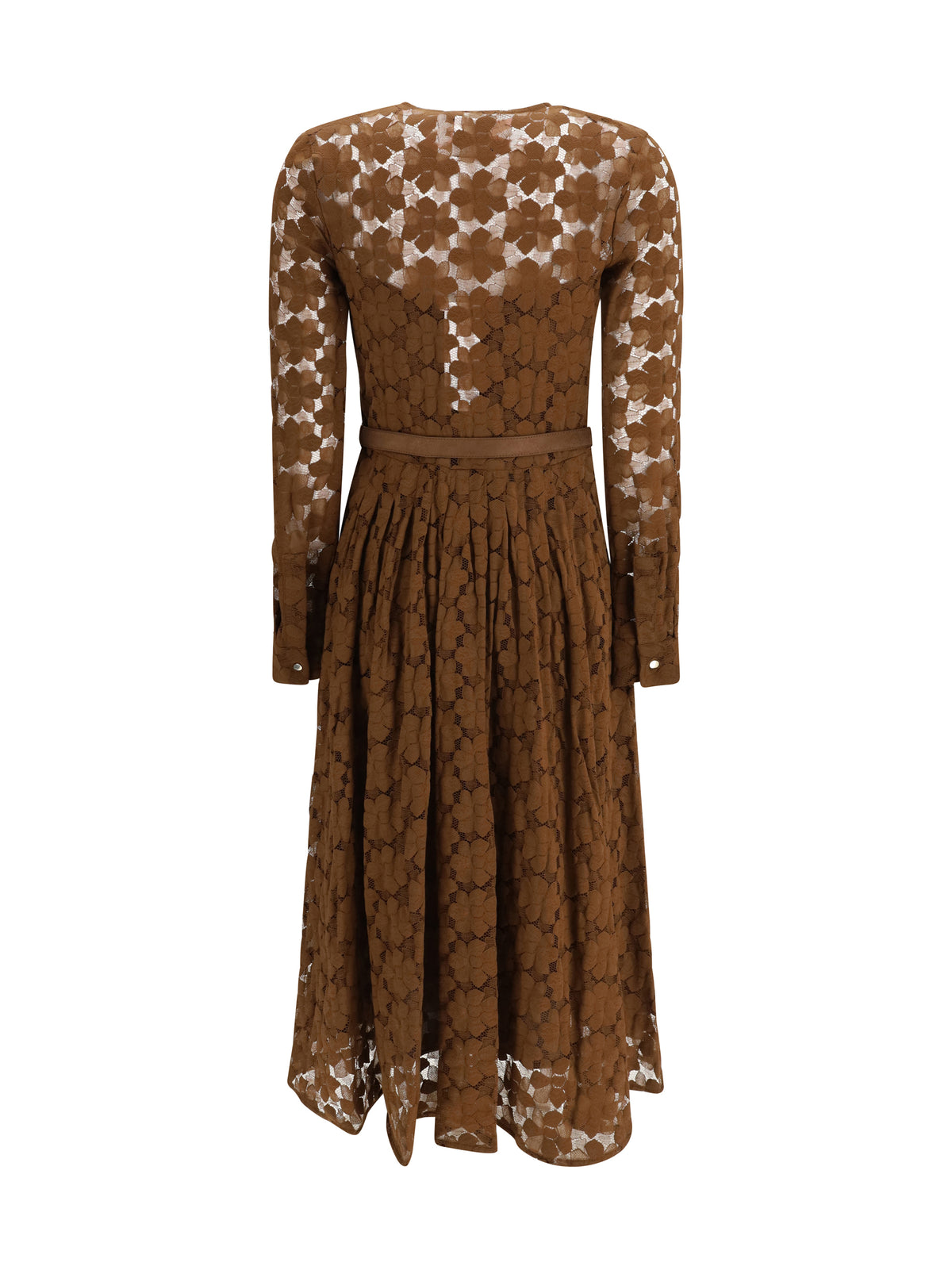 Max Mara Studio Agrume midi Dress in lace - Cioccolato