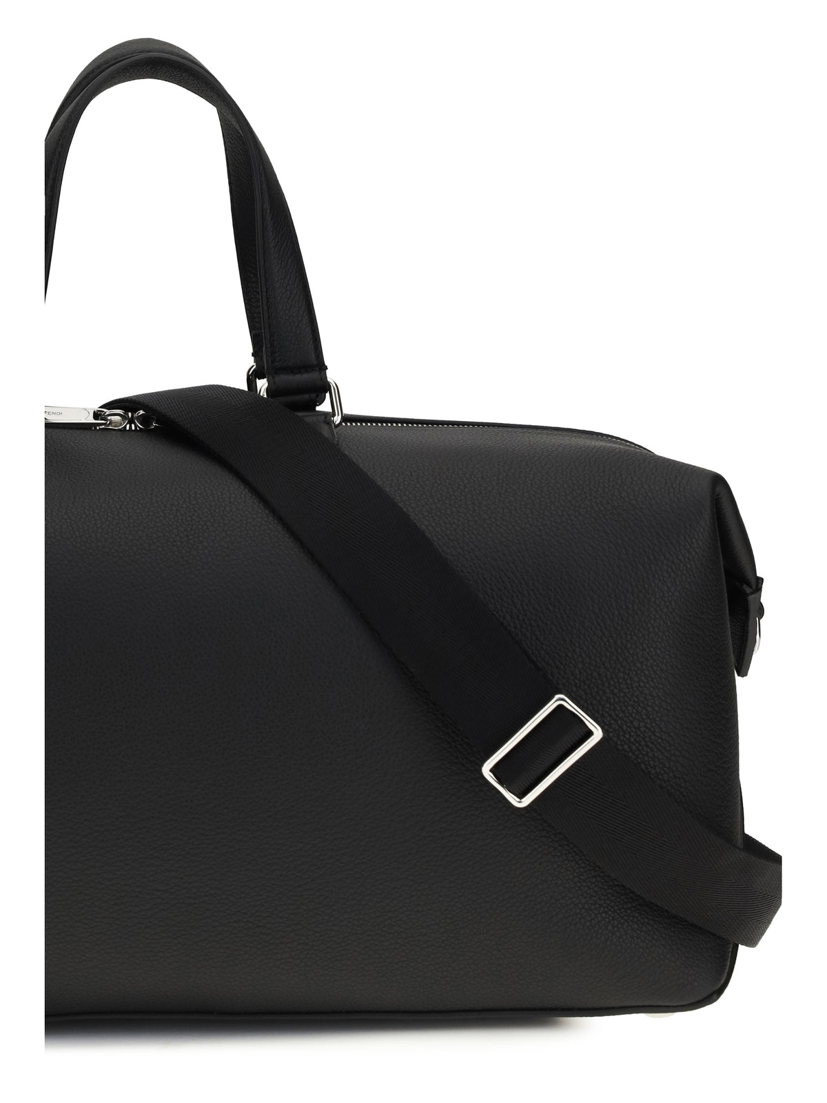 Fendi Lui Travel Duffle Bag - Nero+Palladio