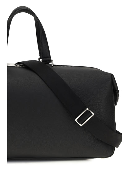 Fendi Lui Travel Duffle Bag - Nero+Palladio
