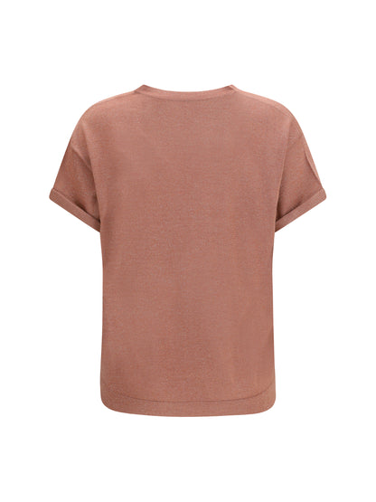 BRUNELLO CUCINELLI Cashmere glitter T-shirt