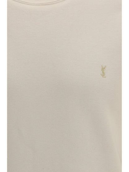 SAINT LAURENT Sweatshirt with embroidered Cassandre logo