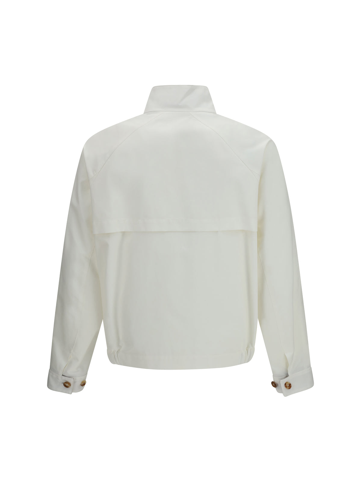 Brunello Cucinelli Windproof zip Jacket - Off White+Panama+Spago