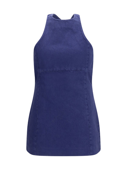 Miu Miu Short cotton Dress - Inchiostro