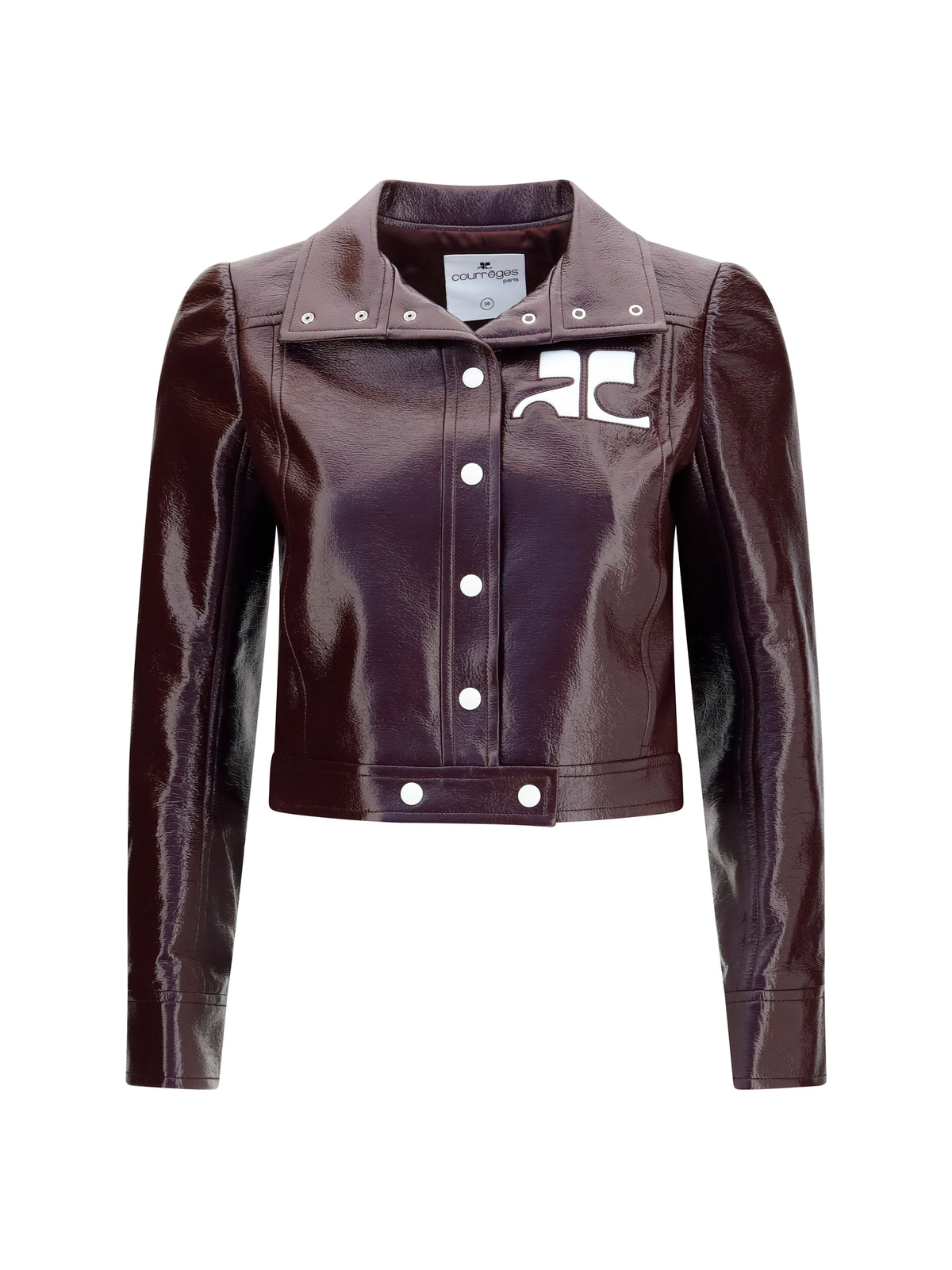 Courrèges Reedition Vinyl Jacket - Burnt Red