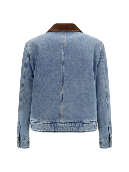 Ami Paris Ami De Coeur Denim Jacket - Bleu Used