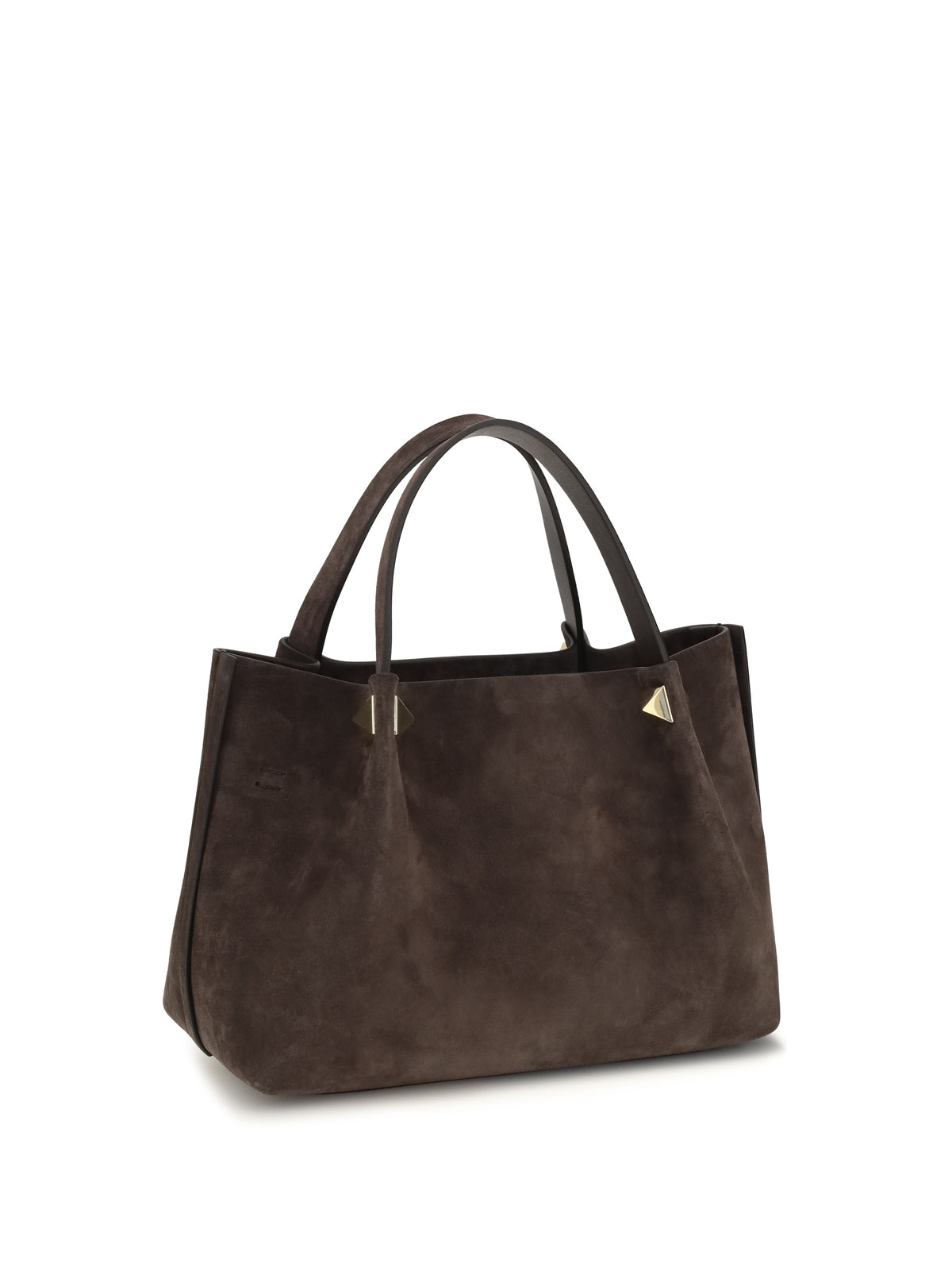 Valentino Garavani Small suede Handbag - Ebony Brown