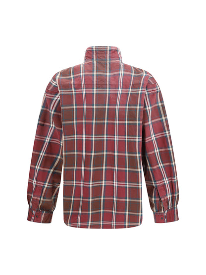 BALENCIAGA Zip Shirt in cotton-blend flannel