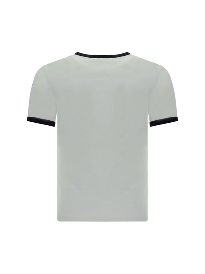 Courrèges Logo T-shirt - Heritage White/Black
