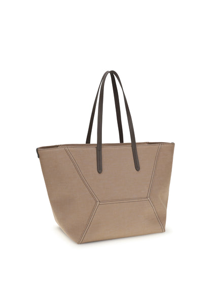BRUNELLO CUCINELLI Canvas BC Tote Bag
