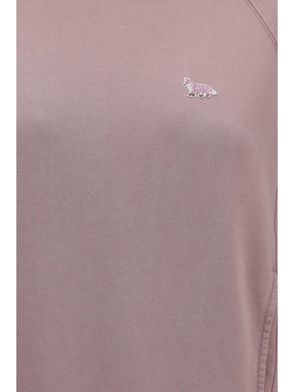 Maison Kitsuné Baby Fox Faded crewneck Sweatshirt - Misty Lilac Faded