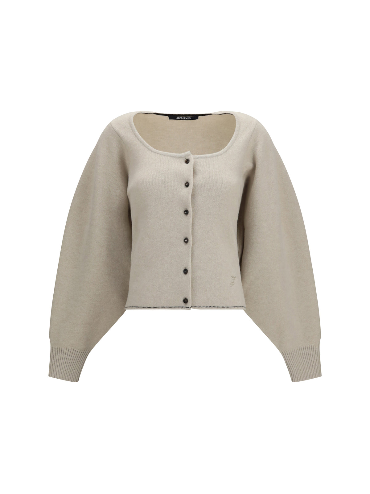 Jacquemus Tempo wool-cashmere Cardigan - Light Beige