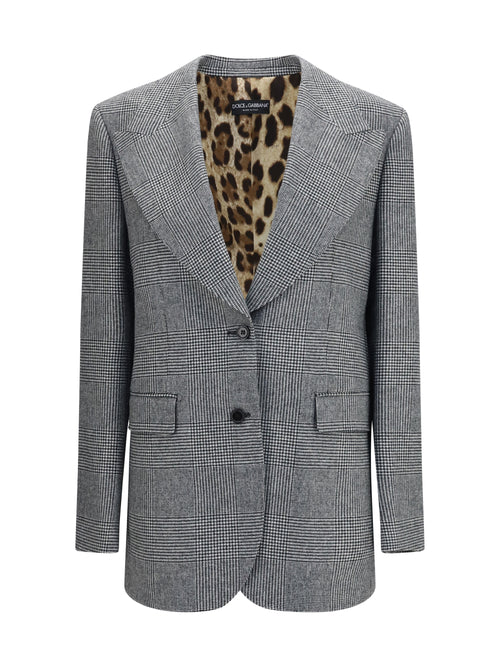 Dolce & Gabbana Prince of Wales single breasted Blazer - Checkered-Check-Tartan