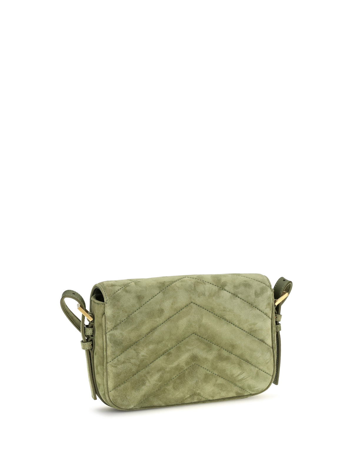 Saint Laurent Small LouLou matelassé suede Shoulder Bag