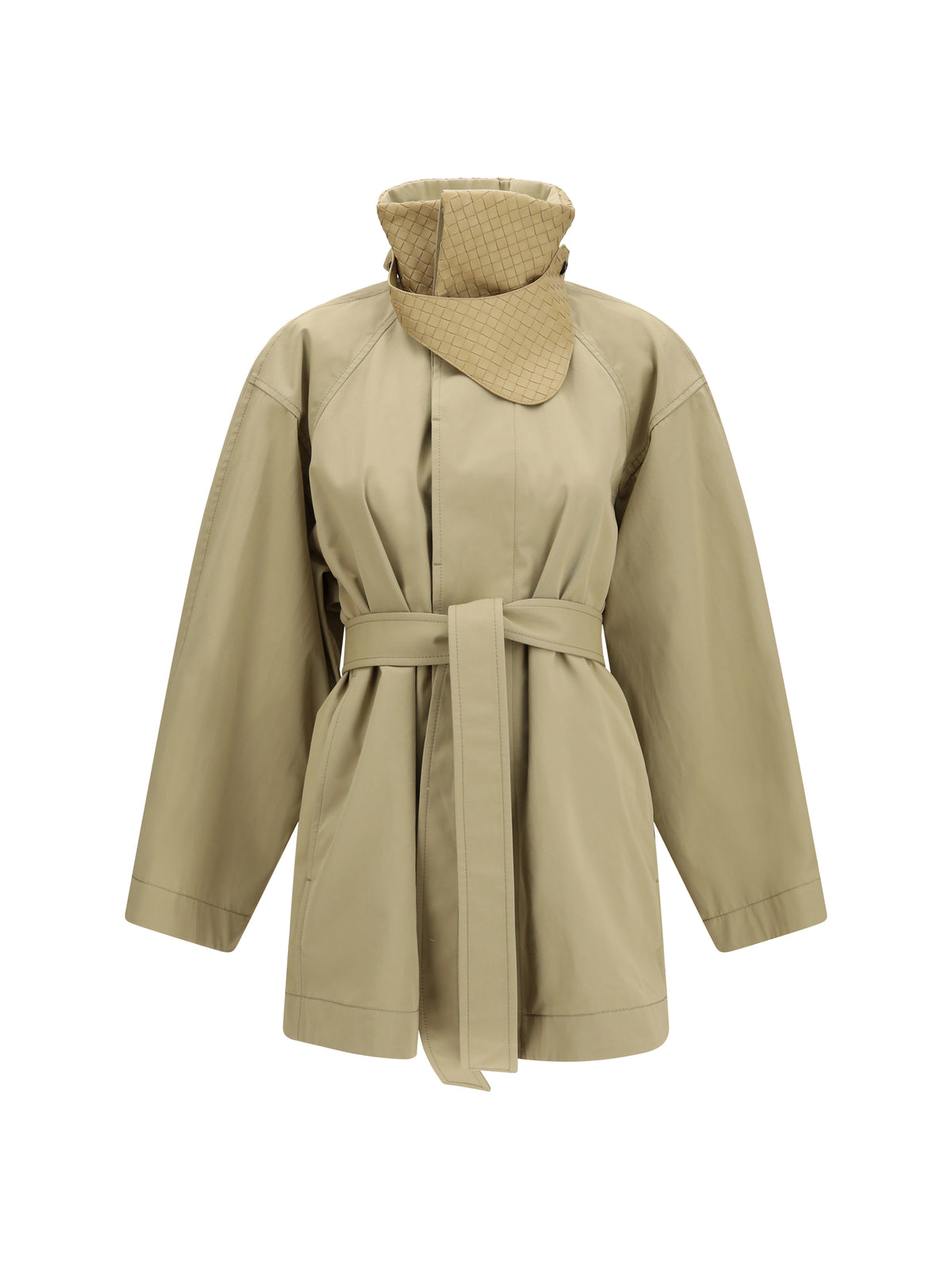 Bottega Veneta Cotton Trench Coat - Sahara