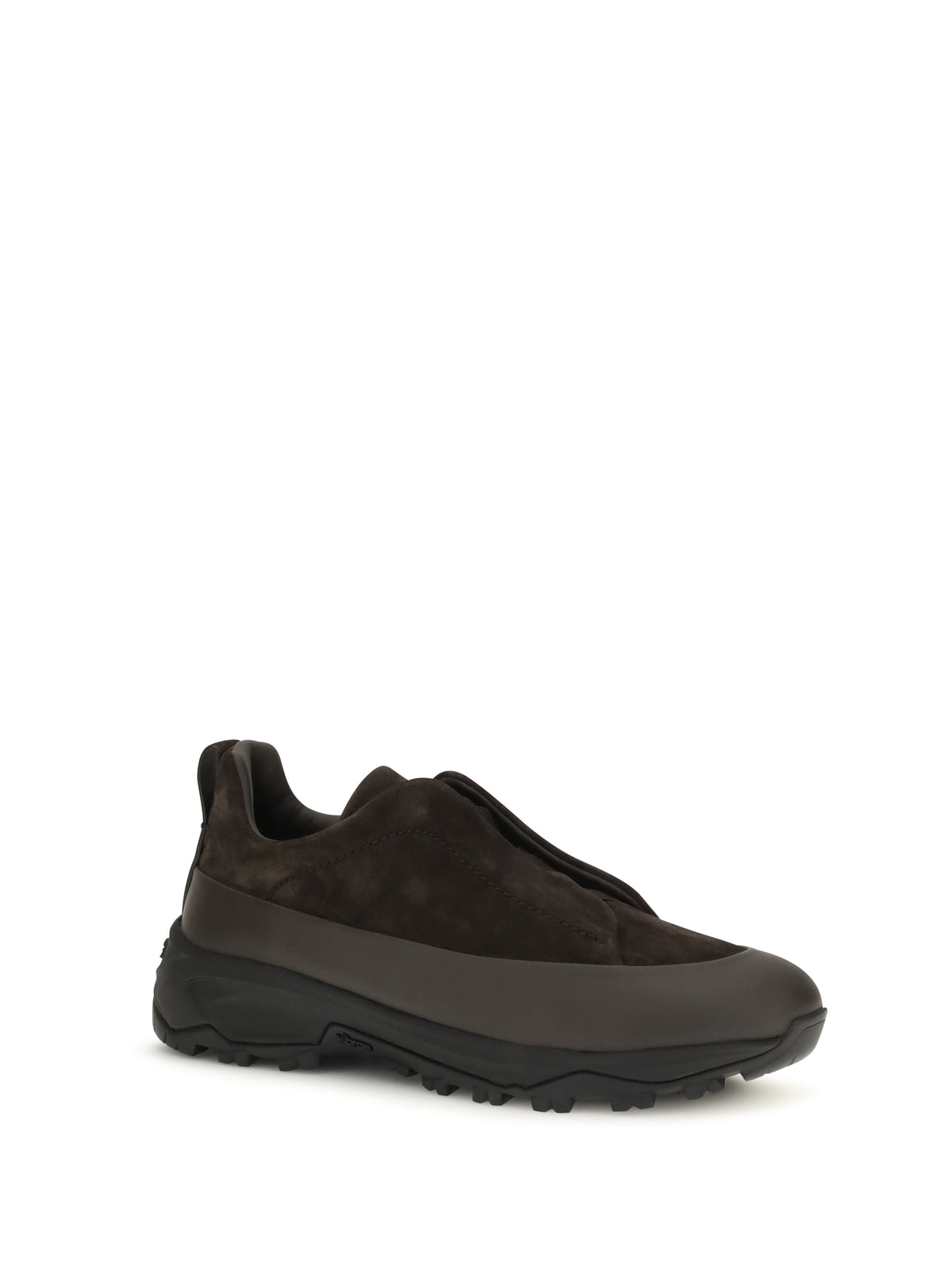 Zegna Triple Stitch™ Monte leather and suede Sneakers - E2