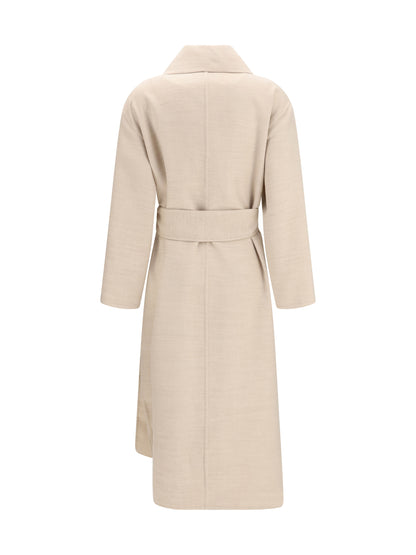 Fabiana Filippi Belted double wool Coat - Casha'
