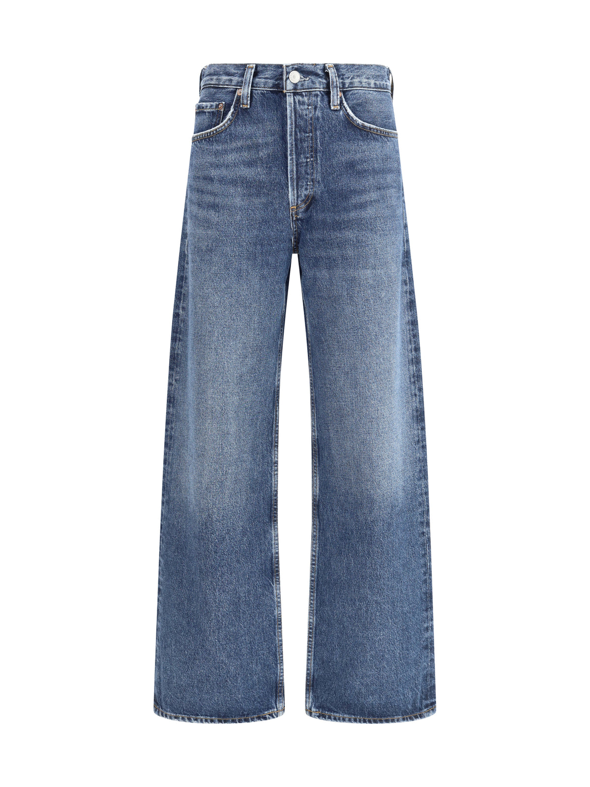 Agolde Straight Jeans - Short Wave (Bright Dk Ind)