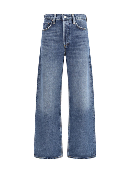 Agolde Straight Jeans - Short Wave (Bright Dk Ind)