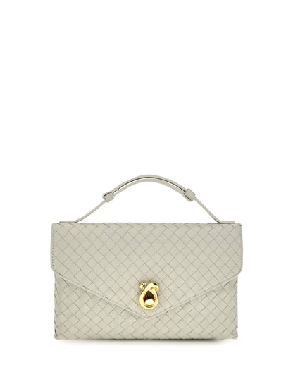 Bottega Veneta Knot Lock Shoulder Bag - Silica Grey-Mb