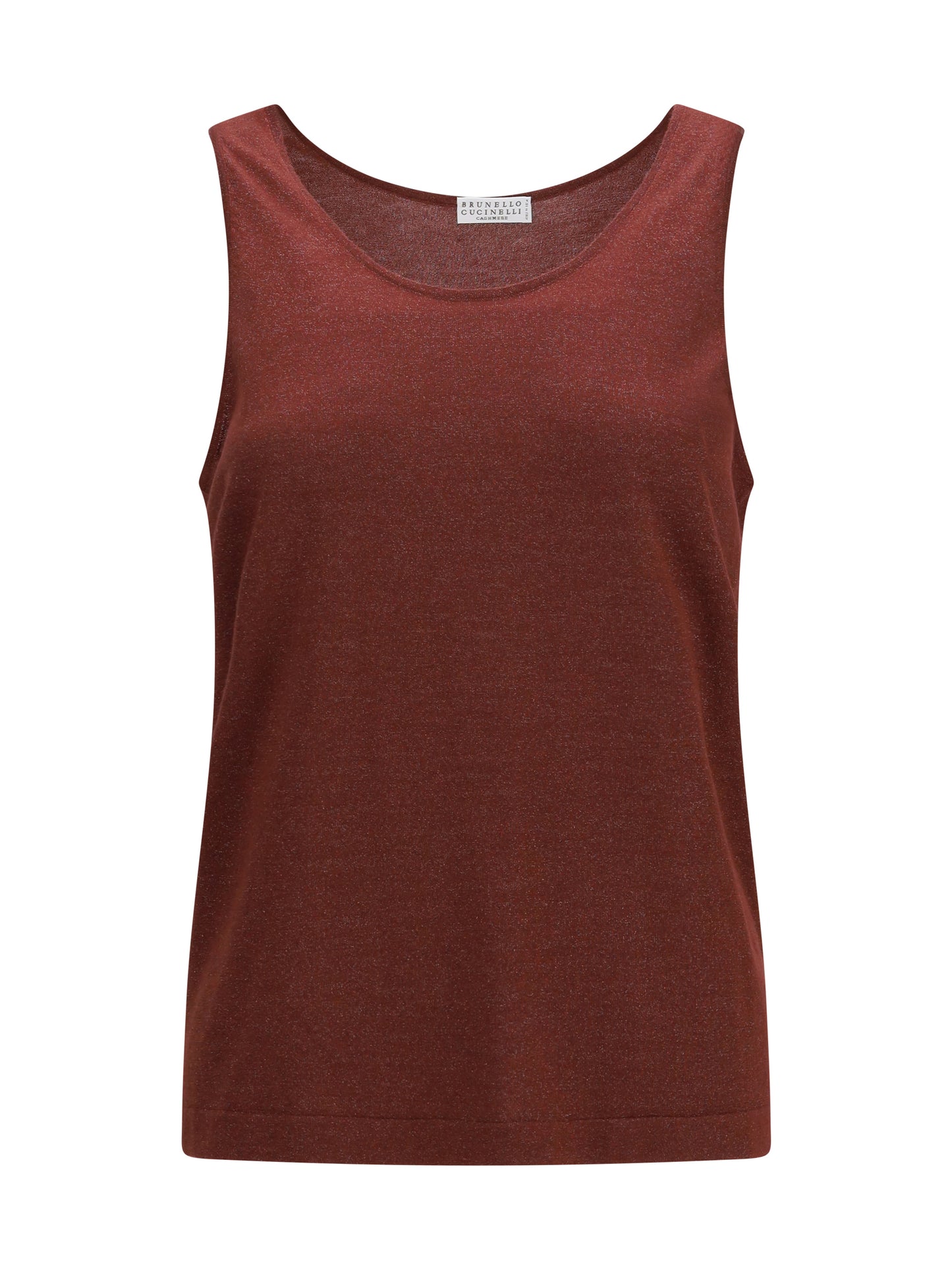 BRUNELLO CUCINELLI Luminous knit Tank Top