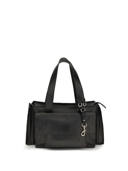 Miu Miu Utilitaire leather Shoulder Bag - Black