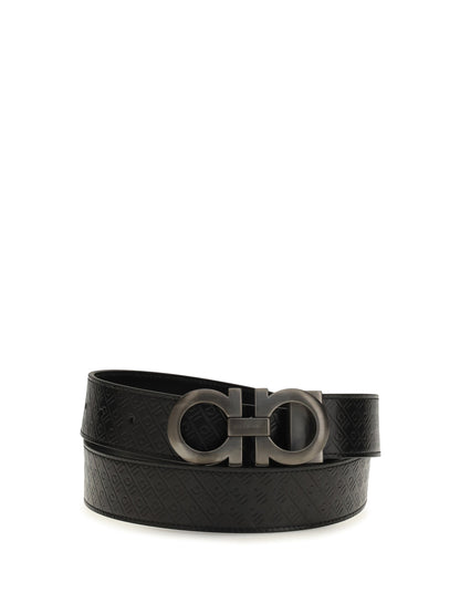 Ferragamo DOUBLE ADJUS BELT - Black