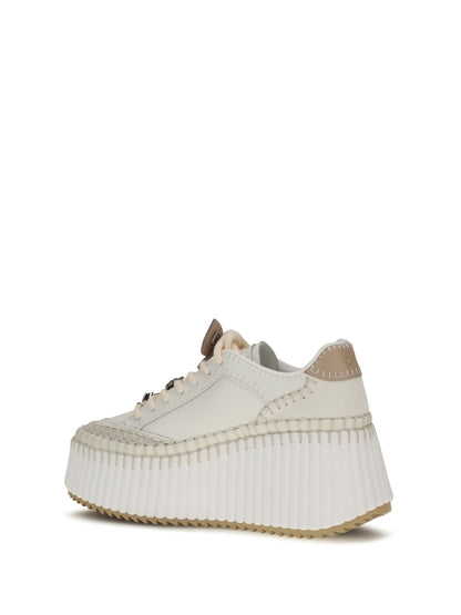Chloé Nama platform Sneakers - Lovely White