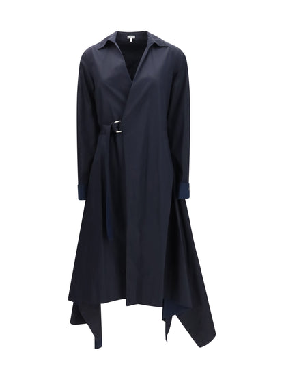 LOEWE Layered belted midi Dress